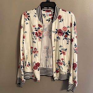 Floral Bomber Jacket